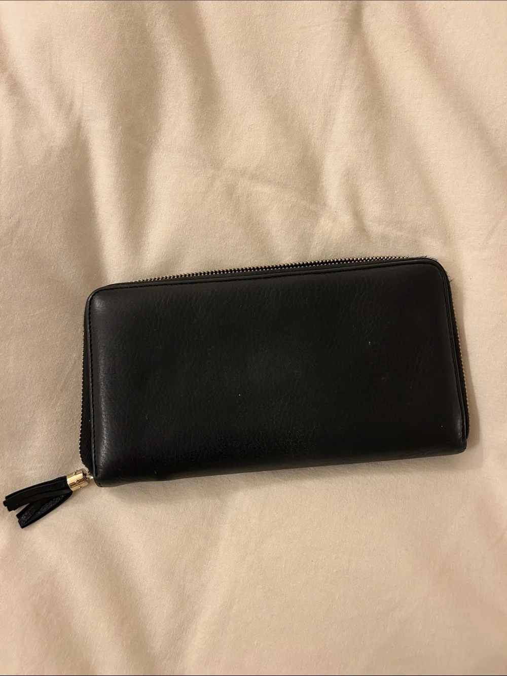 Gucci Large Black Leather Wallet